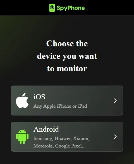 Choose the device