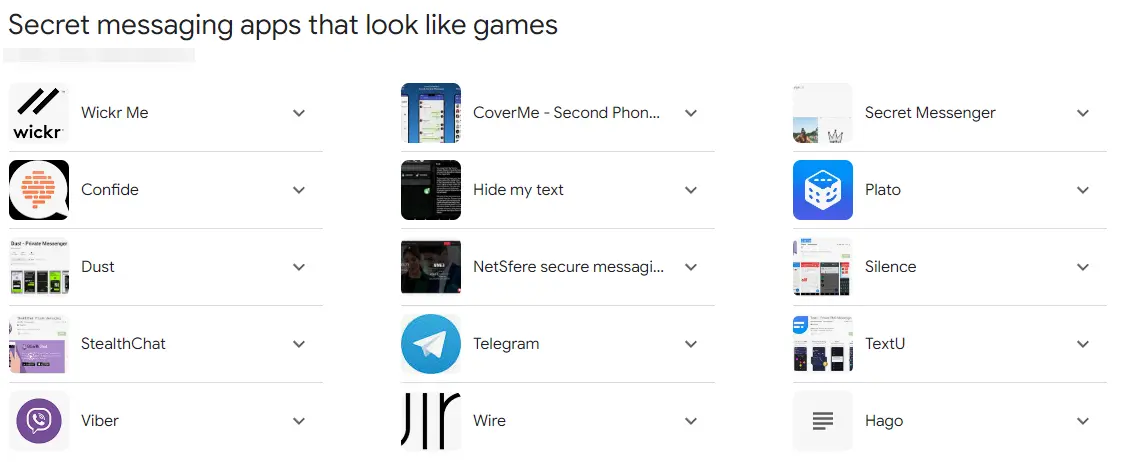 secret messaging apps that look like games