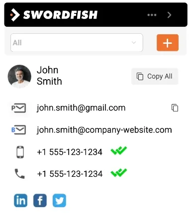 How to find someone’s email on Facebook uisng Swordfish