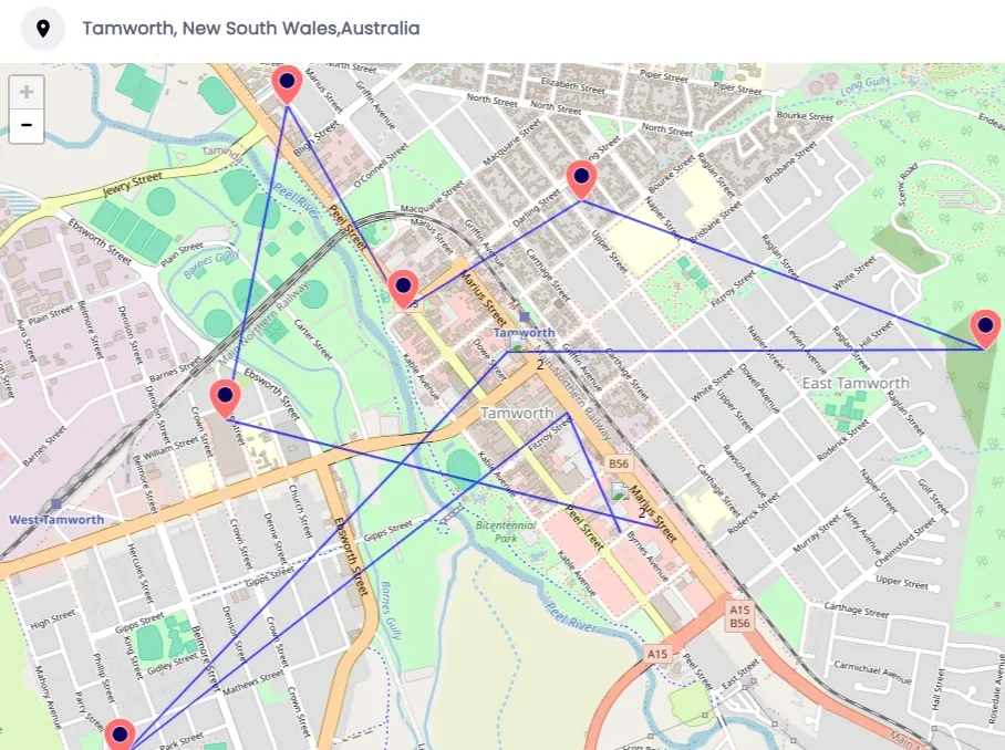 Historical location track