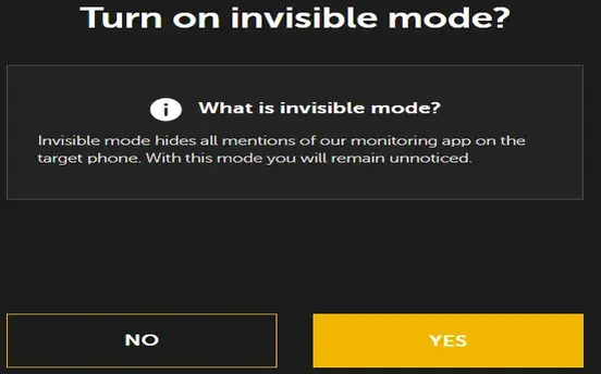 
invisible-mode-settings
