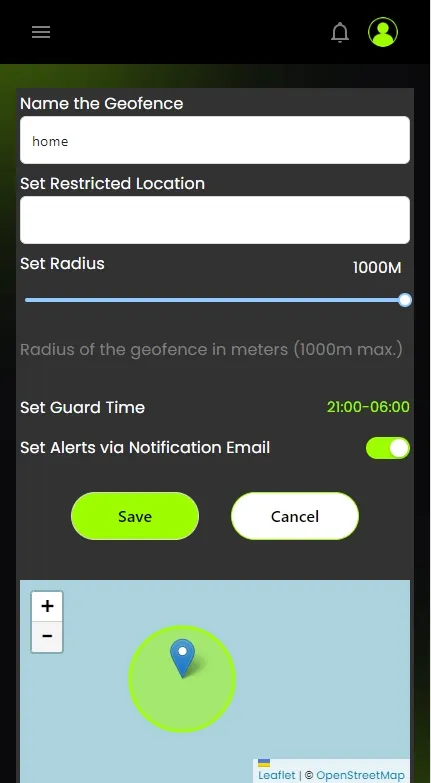 Set Geofence