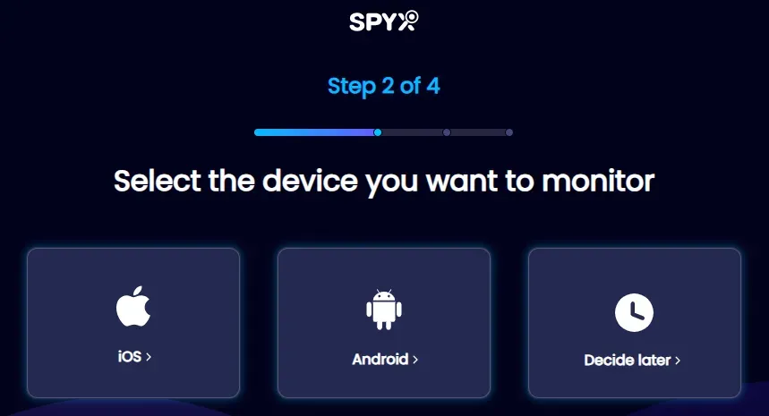 SpyX OS Selection