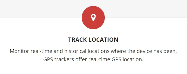 Spyera location tracking feature