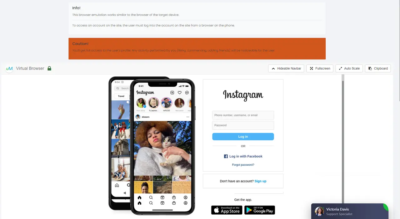 Connect Instagram on iPhone with account and password