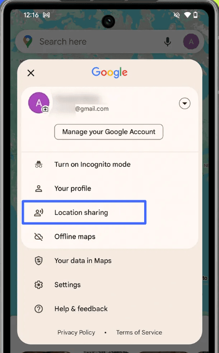 Location Sharing Android