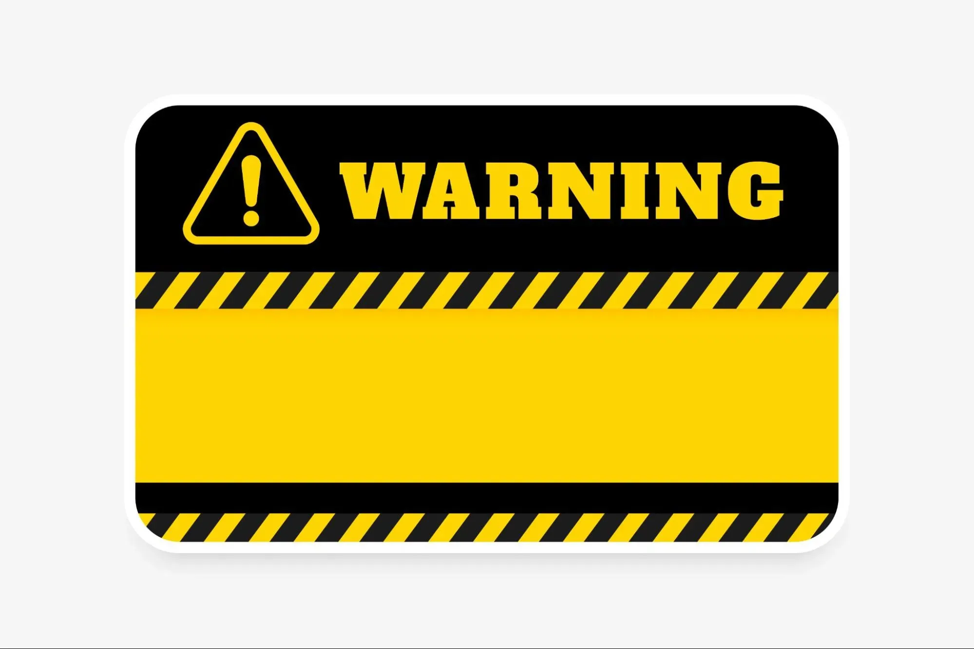 Warning sign signaling a red alert for dating someone who has cheated in the past